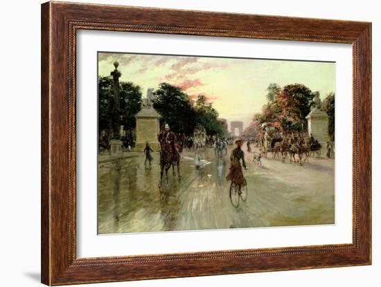 The Champs Elysees, Paris-Georges Stein-Framed Giclee Print