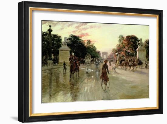 The Champs Elysees, Paris-Georges Stein-Framed Giclee Print