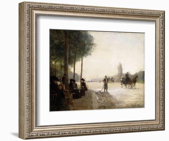 The Champs Elysees, Paris-Victor Gabriel Gilbert-Framed Giclee Print