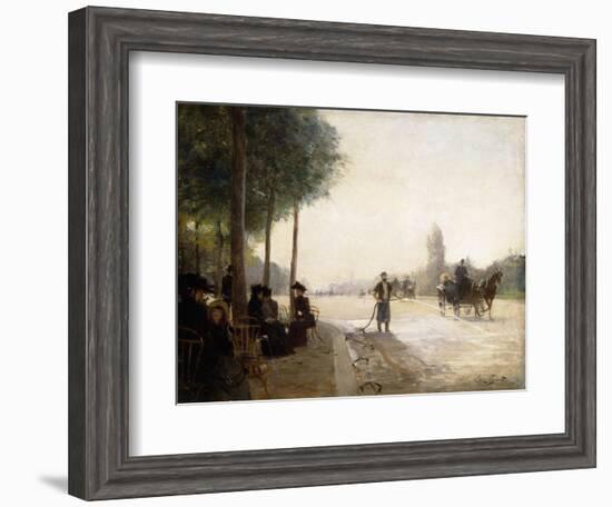 The Champs Elysees, Paris-Victor Gabriel Gilbert-Framed Giclee Print