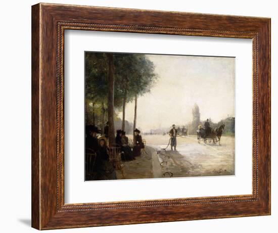 The Champs Elysees, Paris-Victor Gabriel Gilbert-Framed Giclee Print