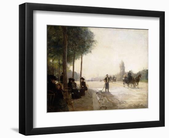 The Champs Elysees, Paris-Victor Gabriel Gilbert-Framed Giclee Print