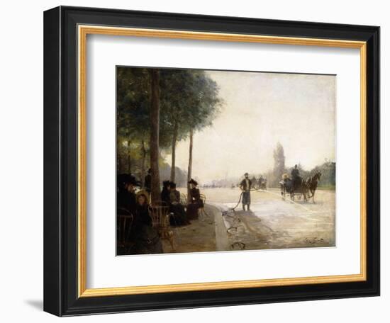 The Champs Elysees, Paris-Victor Gabriel Gilbert-Framed Giclee Print