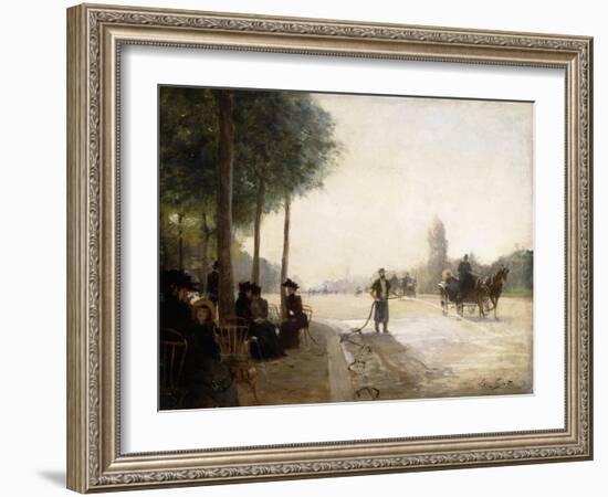 The Champs Elysees, Paris-Victor Gabriel Gilbert-Framed Giclee Print