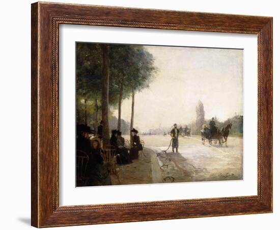 The Champs Elysees, Paris-Victor Gabriel Gilbert-Framed Giclee Print