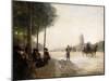 The Champs Elysees, Paris-Victor Gabriel Gilbert-Mounted Giclee Print