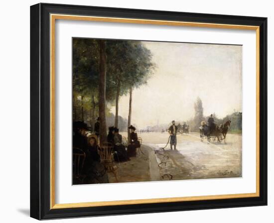 The Champs Elysees, Paris-Victor Gabriel Gilbert-Framed Giclee Print