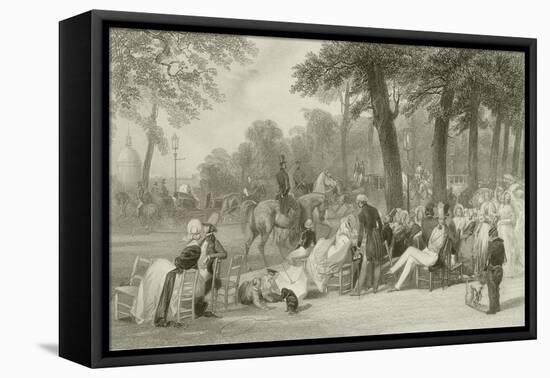 The Champs Elysees-Eugene-Louis Lami-Framed Premier Image Canvas