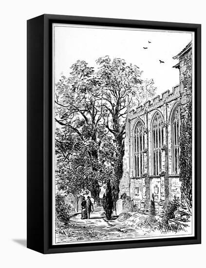 The Chancel of Stratford Church, Stratford-Upon-Avon, Warwickshire, 1885-Edward Hull-Framed Premier Image Canvas