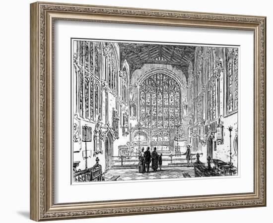 The Chancel of Stratford Church, Stratford-Upon-Avon, Warwickshire, 1885-Edward Hull-Framed Giclee Print