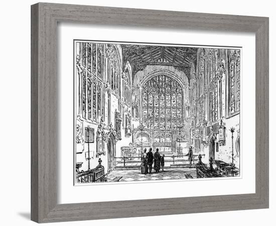The Chancel of Stratford Church, Stratford-Upon-Avon, Warwickshire, 1885-Edward Hull-Framed Giclee Print