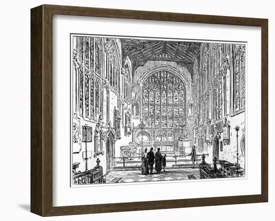 The Chancel of Stratford Church, Stratford-Upon-Avon, Warwickshire, 1885-Edward Hull-Framed Giclee Print