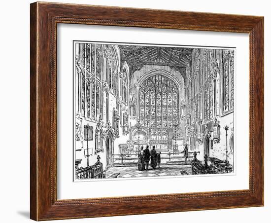 The Chancel of Stratford Church, Stratford-Upon-Avon, Warwickshire, 1885-Edward Hull-Framed Giclee Print