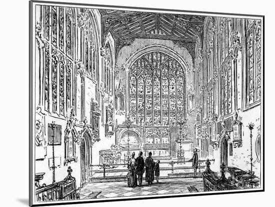 The Chancel of Stratford Church, Stratford-Upon-Avon, Warwickshire, 1885-Edward Hull-Mounted Giclee Print