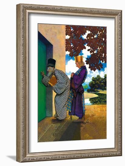 The Chancellor and Pompdebile-Maxfield Parrish-Framed Art Print
