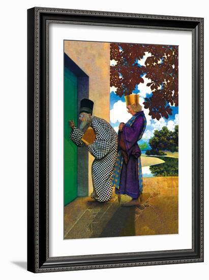 The Chancellor and Pompdebile-Maxfield Parrish-Framed Art Print