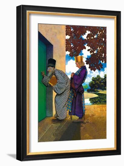 The Chancellor and Pompdebile-Maxfield Parrish-Framed Art Print