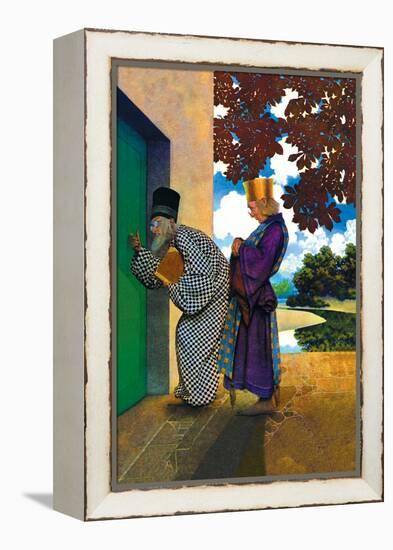 The Chancellor and Pompdebile-Maxfield Parrish-Framed Stretched Canvas