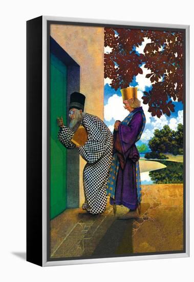 The Chancellor and Pompdebile-Maxfield Parrish-Framed Stretched Canvas