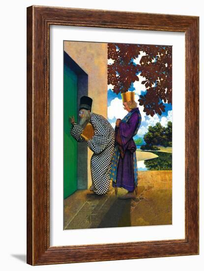 The Chancellor and Pompdebile-Maxfield Parrish-Framed Art Print