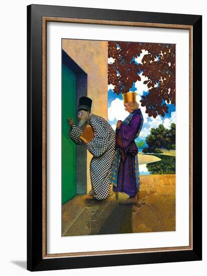 The Chancellor and Pompdebile-Maxfield Parrish-Framed Art Print