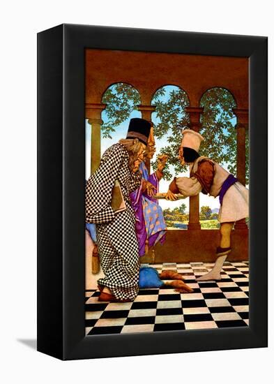 The Chancellor and the King Sampling Tarts-Maxfield Parrish-Framed Stretched Canvas