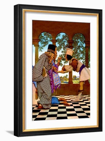 The Chancellor and the King Sampling Tarts-Maxfield Parrish-Framed Art Print