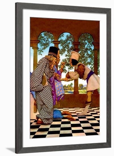 The Chancellor and the King Sampling Tarts-Maxfield Parrish-Framed Art Print