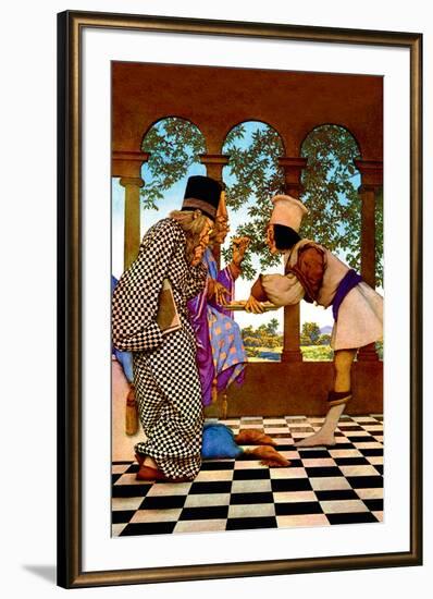 The Chancellor and the King Sampling Tarts-Maxfield Parrish-Framed Art Print