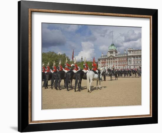 The Changing of the Guard, Horse Guards Parade, London, England, United Kingdom, Europe-James Emmerson-Framed Photographic Print