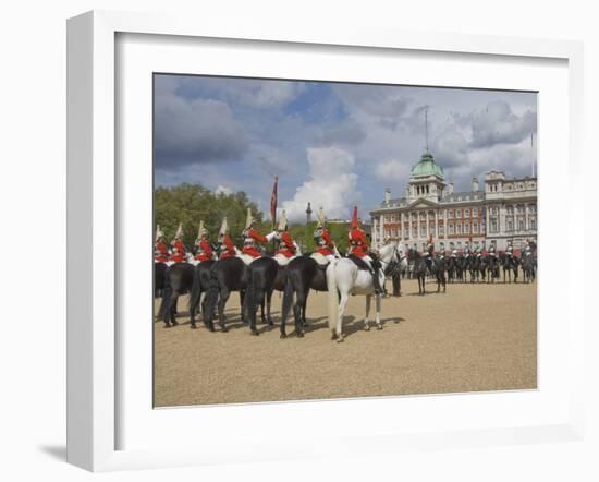 The Changing of the Guard, Horse Guards Parade, London, England, United Kingdom, Europe-James Emmerson-Framed Photographic Print