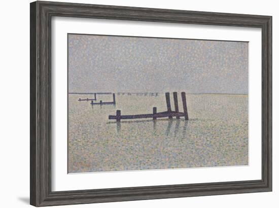 The Channel at Nieuwpoort, C. 1889-Alfred William Finch-Framed Giclee Print