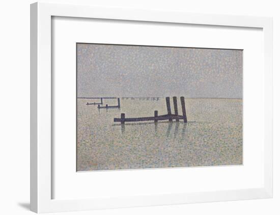 The Channel at Nieuwpoort, C. 1889-Alfred William Finch-Framed Giclee Print