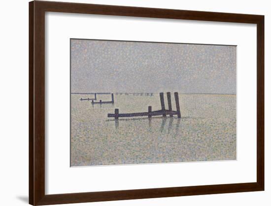 The Channel at Nieuwpoort, C. 1889-Alfred William Finch-Framed Giclee Print