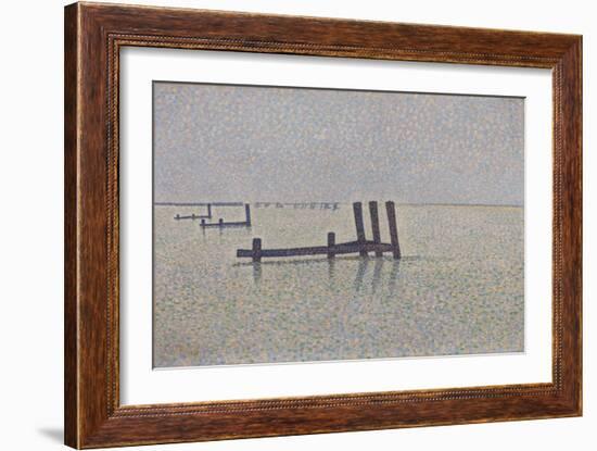 The Channel at Nieuwpoort, C. 1889-Alfred William Finch-Framed Giclee Print