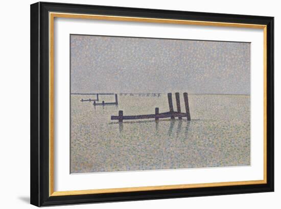 The Channel at Nieuwpoort, C. 1889-Alfred William Finch-Framed Giclee Print