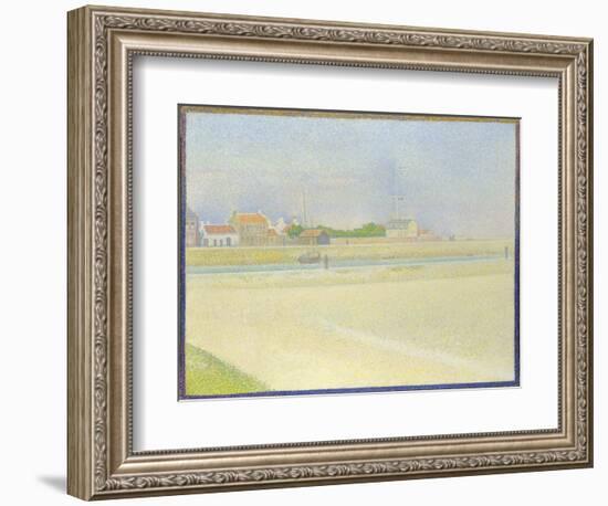 The Channel of Gravelines, Grand Fort-Philippe, 1890-Georges Seurat-Framed Giclee Print