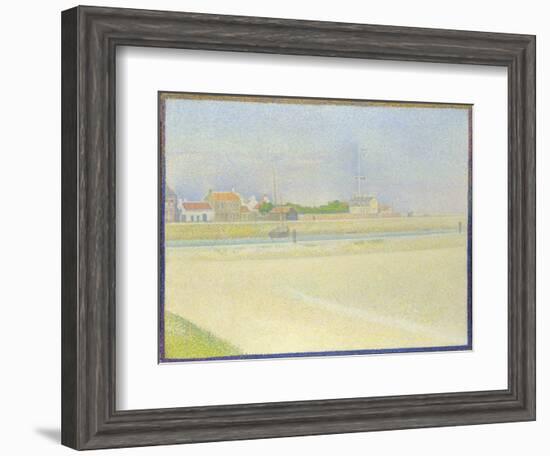 The Channel of Gravelines, Grand Fort-Philippe, 1890-Georges Seurat-Framed Giclee Print