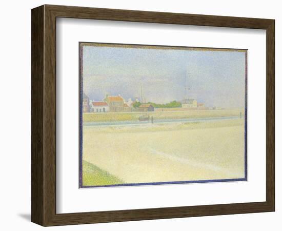 The Channel of Gravelines, Grand Fort-Philippe, 1890-Georges Seurat-Framed Giclee Print