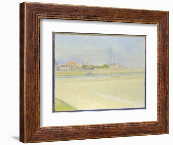 The Channel of Gravelines, Grand Fort-Philippe, 1890-Georges Seurat-Framed Giclee Print