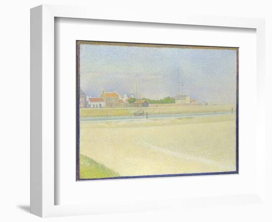 The Channel of Gravelines, Grand Fort-Philippe, 1890-Georges Seurat-Framed Giclee Print