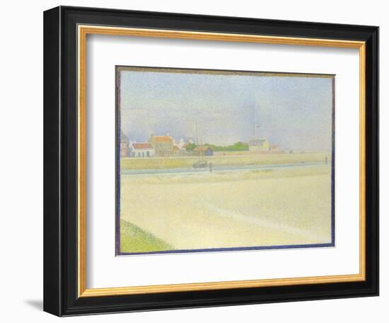 The Channel of Gravelines, Grand Fort-Philippe, 1890-Georges Seurat-Framed Giclee Print