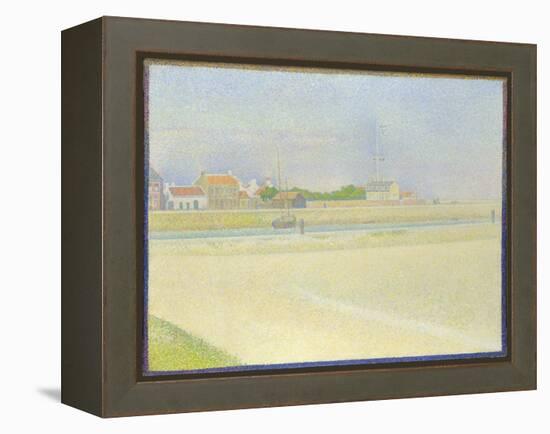 The Channel of Gravelines, Grand Fort-Philippe, 1890-Georges Seurat-Framed Premier Image Canvas