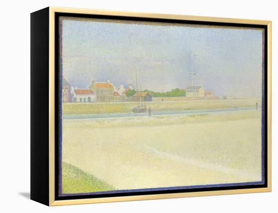 The Channel of Gravelines, Grand Fort-Philippe, 1890-Georges Seurat-Framed Premier Image Canvas
