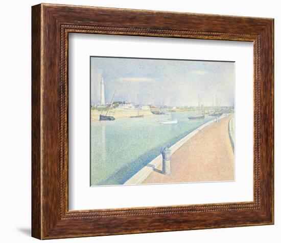 The Channel of Gravelines, Petit Fort Philippe, 1890-Georges Seurat-Framed Art Print