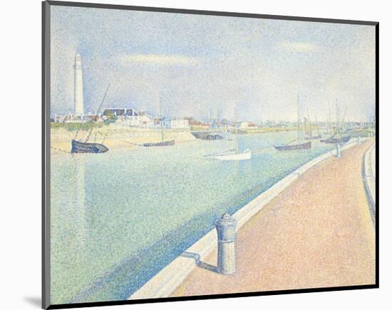 The Channel of Gravelines, Petit Fort Philippe, 1890-Georges Seurat-Mounted Art Print