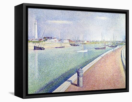 The Channel of Gravelines, Petit Fort Philippe, 1890-Georges Seurat-Framed Premier Image Canvas