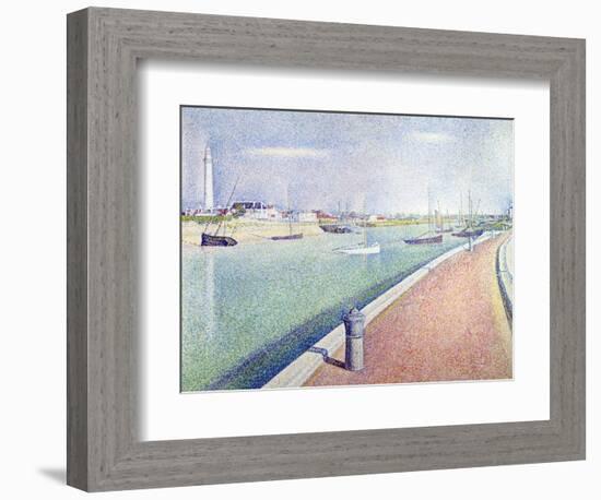 The Channel of Gravelines, Petit Fort Philippe, 1890-Georges Seurat-Framed Giclee Print