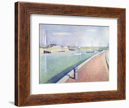 The Channel of Gravelines, Petit Fort Philippe, 1890-Georges Seurat-Framed Giclee Print