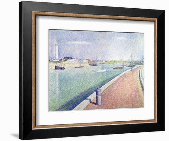 The Channel of Gravelines, Petit Fort Philippe, 1890-Georges Seurat-Framed Giclee Print